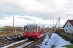 Nachdem in Trebsen Kopf gemacht wurde fuhren beide Schienenschweine weiter nach Leipzig. Hier durchfahren beide Triebwagen Seelingstdt.