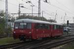 Sonderzug von Plau am See nach Warnemnde im Rostocker Hbf auf Gleis 10 stand ein unbekannter Flirt 3.(16.10.2014) 