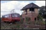 Seine Funktion hatte am 16.9.1990 dieses Stellwerk in Seehausen bei Wanzleben verloren.