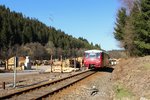 772 140 war am 20.03.15 wieder im Plandienst zwischen Rottenbach und Katzhütte eingesetzt. Hier zu sehen kurz vor Katzhütte.