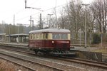 Wismarer Schienenbus (Schweineschnäuzchen) T2 in Bochum Dahlhausen, am 03.04.2016.