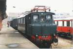 E04 01 auf einer Eisenbahnausstellung im Mai 1998 in Wismar.