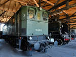 Die Elektrolokomotive 116 009-2 wurde 1937 als E 19 09 in Dienst gestellt und erst 1980 ausgemustert. (Bahnpark Augsburg, Juni 2019)