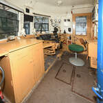 Blick in den Führerstand der 1935 gebaute Elektrolokomotive 118 003-3. (Eisenbahnmuseum Koblenz, September 2021)