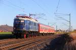 E18 047 bei Staffelstein am 25.11.2013.