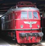 Die schnellste E-Lok der ehemaligen Deutschen Reichsbahn, die E 19 12, aufgenommen am 18. Juni 2022 bei meinem Besuch im DB-Museum Koblenz.