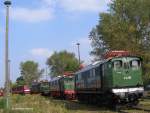 4 Elloks im Freigelnde des ehemaligen Bw Weimar: E 44 507, 204 011, 254 106 und 251 012 -  09.Oktober 2006  