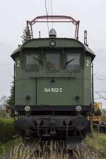 144 502-2 ist die letzte noch erhaltene Lok ihrer Baurart in der ursprünglichen Ausführung und ist in Freilassing als Denkmal abgestellt.