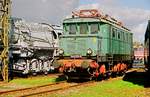 09.10.2004 Eisenbahnfest des Thüringer Eisenbahnvereins (TEV) im ehemaligen Bw Weimar, DB 144 103, ex DR 244 103, ex DR E44 103, gebaut 1938 bei Henschel & Sohn Kassel und SSW, Eigentümer