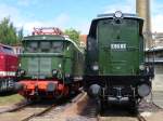 E 44 108 und E 95 02 sah man am 14.07.12 be3im Bw Fest in Halle P.