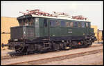 Fahrzeugausstellung im Güterbahnhof Halle an der Saale am 26.4.1992: E 44046