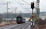 Zur Inbetriebnahme der Elektrifizierung der Strecke Reichenbach - Hof gab es am 05.12.2013 wieder eine  Werkstattfahrt  mit historischen Elektrolokomotiven.