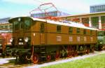 E 52 34 als rollfhige Museumslok im AW Mnchen - Freimann am 30.5.1979