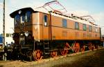 E 52, hergerichtet als bayerische EP 5, auf der Fahrzeugschau  150 Jahre deutsche Eisenbahn  vom 3.