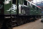 Blick am 05.09.2015 auf das noch nicht fertiggestellte Fahrwerk von E 75 009 (175 059) des Nürnberger Eisenbahnmuseums.