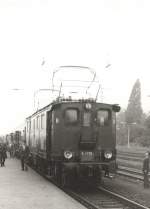 E 7710 bei einer Sonderfahrt von Dresden nach Bad Schandau, um 1986