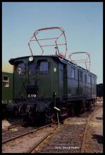 E 7710 in der Ausstellung des BW Magdeburg am 26.8.1990.