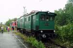 E91 99 am 21-8-2005 in Murnau beim Bahnhofsfest anlsslich 100 Jahre elektrische Eisenbahn