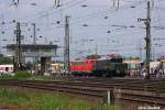 E93 07 und 115 152 in Koblenz Ltzel am 21.5.2011.