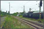 E94 279 rollt langsam mit einem Sonderzug aus dem Bahnhof Haltern am See Richtung Mnster (Westf).