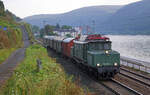 Lokomotive 194 158-2 am 18.09.2021 mit einem Sonderzug in Assmannshausen.