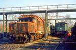 Am 30.03.1983 sind bei einem Besuch im Ausbesserungswerk Mnchen Freimann noch die Reste der 194 577 zu bestaunen. Am 02.04.1982 gab es im Bahnhof Neustadt/Donau einen Rangierunfall, bei dem die Lok auf einen mit Superbenzin beladenen Zug prallte. Aus dem ersten Wagen auslaufendes Benzin entzndete sich und setzte diesen Wagen und die Lok etwa zwei Minuten nach dem Unfall in Brand.