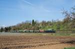 GES Sonderzug mit E94 088 von Ludwigsburg nach Ulm u.z.am 12.4.2015 bei Reichenbach/Fils.