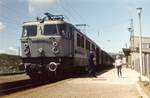 LEW E 211 001 Bf. Elbingerode 1970, im Probeeinsatz (Versuchsfahrten) auf der Rübelandbahn im Harz, 1970