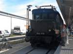 Auch E44 1170 stand am 24.06.2012 an der Wagenwaschanlage im BW Freiburg, als dort ein Tag der offenen Tür, anlässich des 125 Geburtstag der Höllentalbahn, feierte.