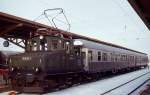 Im Januar 1979 war die 1909 als LAG 2 in Dienst gestellte 169 002-3 immer noch auf ihrer Stammstrecke im Einsatz, hier wartet sie im Bahnhof Murnau auf die Abfahrt nach Oberammergau