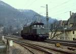 Nach einem Einsatz als Schublok kehrt 194 072-5 Mitte der 1980er Jahre in den Bahnhof Geislingen/Steige zurück