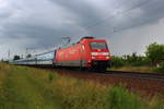 EC 177 von Hamburg nach Prag, passierte am 16.06.2017 Zeithain mit der 101 137-8.