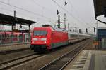 DB Fernverkehr 101 017-2 mit IC in Langen (Hessen) am 17.02.18 