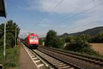 Die 101 016-4 der DB Fernverkehr mit einem IC aus Köln kommend durch Namedy in Richtung Koblenz.