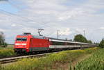 101 101-4 mit dem EC 7 (Hamburg Altona-Interlaken Ost) bei Riegel 14.8.19