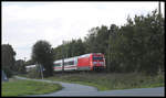 DB 101024-8 mit IC nach Berlin am 9.9.2019 um 16.39 Uhr bei Westerhausen.