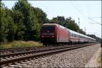 101 049 fhrt am 24.06.07 mit dem InterCity2298 von Salzburg nach Frankfurt/Main. Aufgenommen bei der Durchfahrt in Grokarolinenfeld.