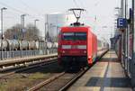 IC2424 mit 101 001-6 am 27.03.2020 - Anklam.