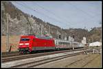 101 138 mit IC719 in Peggau - Deutschfeistritz am 10.03.2020.