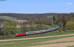 101 142-8 mit dem IC 1116 (Stuttgart Hbf-Dortmund Hbf) bei Ölbronn 11.4.20