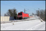 Wegen starker Schneefälle lief auch am 11.02.2021 noch der Intercity Verkehr zwischen Berlin und Amsterdam nur lückenhaft.