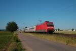 DB Fernverkehr 101 070-1 mit IC in Babenhausen am 14.06.21