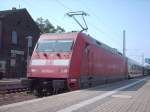 101 003-2 am 21.07.2007 mit IC 2453 in Lutherstadt Wittenberg. Dieser fhrt dann nach 2 Minuten weiter nach WSR. Dank nochmal an den freundlichen Tf.