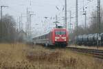 IC2944 für ICE 1044 | DB 101 024-8 | Anklam durch ohne Halt | März 2022