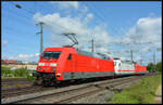 Flotter Dreier: Am Sonntag, 14.05.2023, konnte dieser Lokzug, bestehend aus DB 101 008-1, 013-1  IC  und 055-2, bei seiner Fahrt gen Norden in Würzburg beobachtet werden.