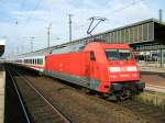 BR 101 050-3 im Schub des IC 2013 nach Oberstdorf.(11.09.2007)