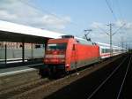 BR 101 077-6 mit IC 434 ,Norddeich Mole nach Luxembourg, Gleis 5 in Gelsenkirchen Hbf.(12.09.2007)