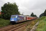 101 070 (Die Adler) mit RE 4037 bei Reisgang (12.08.2007)