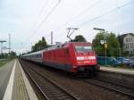 101 096 durchfhrt Sarstedt richtung Hannover Hbf (23.8.2007)