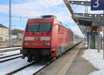 101 120-4 mit IC 2263(Rostock-Hamburg)am 20.02.2026 im Rostocker Hbf. 
